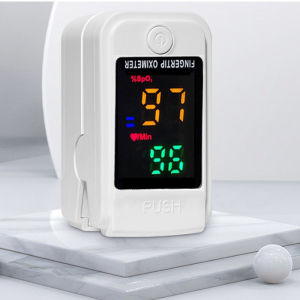 Fingertip Pulse Oximeter SpO2 Monitor Blood Oxygen Saturation Meter OLED Display Heart Rate Pulse Oximetry Portable Oximeter Home Use Sports Fitness Monitor