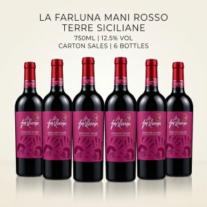 [Carton Sales]LA FARLUNA MANI ROSSO TERRE SICILIANE 750ML 12.5%Vol 6 Bottles