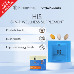 (New Launch) Kinohimitsu 3-in-1 supplement His 14s -  Smart and active male imagery conveying Vitality and Endurance