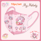 【Ready Stock】10pc/set kid masks 3D Kid/Child Sealed Packaging High Beauty Cartoon Melody Jade Guigou ChildrenS Home Improvement student baby masks&filter
