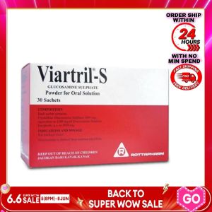 【Buy 3 get 1 free for limited time activities🔥】Viartril-S 1500mg Glucosamine Sulphate Powder 30 sachets EXP11.2027