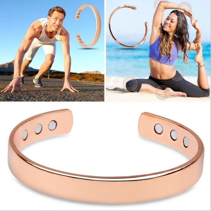 3 Healing Jewelry Pure Copper Braided Bracelet Cuff Bangle Arthritis P —  AllTopBargains