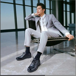 "Giày tây nam phối da bóng – kiểu Oxford/Derby công sở lịch lãm"