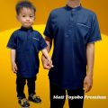 Baju Koko Kurta Couple Ayah dan Anak Tangan Pendek Bahan TOYOBO Premium Adem Koko Anak Koko Pria Dewasa M L XL XXL JUMBO Seragam Atasan Lebaran Baju Muslim Pria Baju Koko Kembar. 