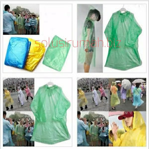 JAS HUJAN PLASTIK KRESEK HUA CAI HUACAI PLASTIC sekali pakai pelindung pakaian
