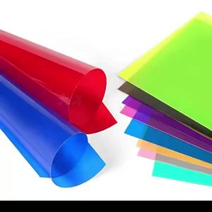 10pcs Transparent A4 Sheet 0.3mm Thickness Coloured A4 Hard Paper Multi-purpose PVC Light Filter Plastic Sheet Wholesale