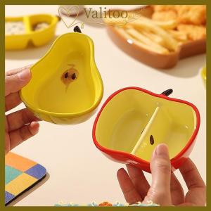 [Valitoo] จานพอร์ซเลนสุดสร้างสรรค์สไตล์เกาหลีเซรามิกรูปผลไม้น่ารักของใช้ในครัวเรือนบาร์บีคิวหม้อร้อนซอสเครื่องปรุงอาหาร