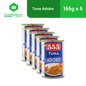 555 Tuna Adobo Healthy High Protein Vit A No Preservatives 155g - Pack of 5