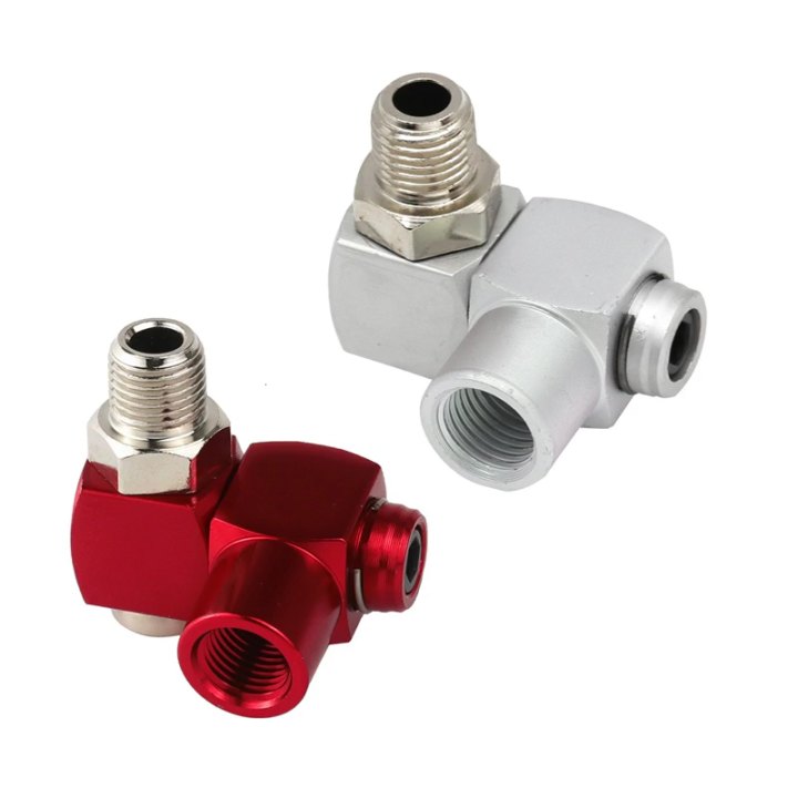 360 Swivel Air Compressors Adapter 1/4inch Male and Female Threads Air ...