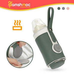 HamshMoc Tay Áo Thông Minh Cho Bé Bình Cách Nhiệt Vỏ Bọc Cách Điện Chống Trượt Du Lịch Usb Power Hâm Bình Sữa Bé Túi Cách Nhiệt Dễ Mang Theo Điều Khiển Nhiệt Độ Có Tay Cầm