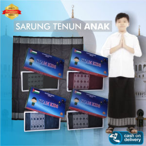 Sarung Anak Usia 5th s/d 9th Tenun Dobby Motif Sisik Naga Premium
