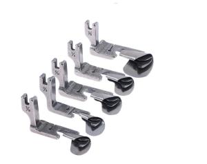 Industrial Needle Lockstitch Curved Hemming Presser Foot For Sewing Machine Silk Chiffon Skirt Arc Hem 1/8 3/16 1/4 5/16 3/8