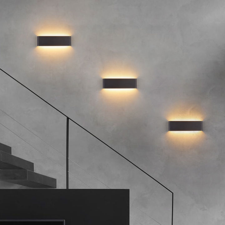 Rectangle LED Wall Lamp Bedside Sconces Fixture Mirror Light Indoor ...