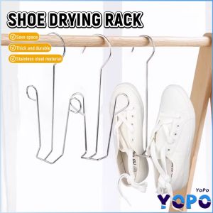 YoPo Stainless Steel Shoes Drying Hanger Shoes Drying Rack Hanging Shoe Organizer Space Saving 1Pc
