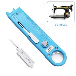 COOLSOOL Đa chức năng Dụng cụ xỏ với kính lúp và thước đo Thẻ Thông Qua Nhanh Tự Động Thiết bị luồn dây Nhắm Mắt Dụng cụ luồn máy may Bộ dụng cụ may vá