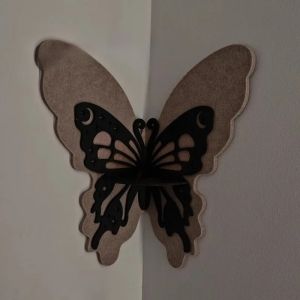 FFBH Butterflies Felt Bulletin Board Foldable Photo Boards Minimalist Luxury Elegant Wall Art Modern Wall Decors Home Decoration T4N8K