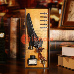 I Know European retro feather pen Harry Potter British style dip pen