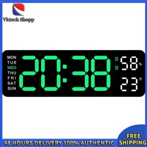 Vktech Digital Alarm Clock Large Number Display Multifunctional for Bedroom