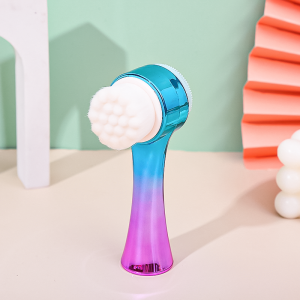 Alat Cuci Muka 2 in1 Facial Cleansing Brush Silicone Sikat Pembersih Wajah Pori 2 Sisi Bulu Lembut