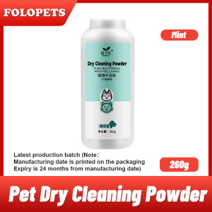 FOLOPETS Pet Dry Cleaning Powder 260g Dog Cat Dry Cleaning Powder Anti-Tick and Flea