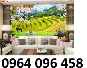 Tranh gạch 3d ốp tường ngoài trời - CVBB99