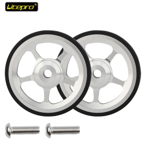 New Litepro For Brompton Bearing Easywheel Extension Bar Widening And Thickening Easy Wheel Rear Racks Telescopic Rod