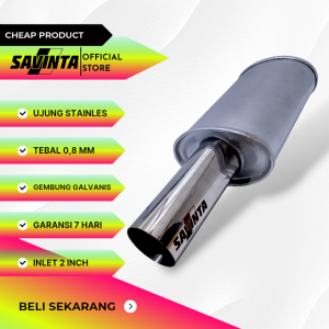 Knalpot Mobil Omega Ngebass Kering Gahar Ujung Stainles