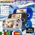 ANBERNIC RG40XX H konsol permainan genggam sistem Linux Joystick RGB kesan pencahayaan 256G 300 PSP pemain Video permainan Trimui Console. 