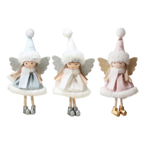 Long Time Plush Angelic Tree Toppers Soft Materials Multipurpose Christmas Decoration Office Store Display