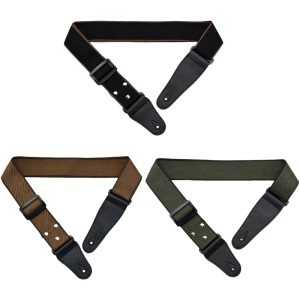 Chất liệu da PU kết thúc Guitar Bass dây đeo vai với 3 chọn chủ sở hữu cho guitar độ dài có thể điều chỉnh mềm bông dây đeo đàn guitar