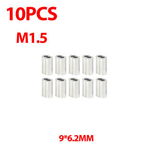 10-100ชิ้นที่หนีบแขน8รูปร่างอะลูมิเนียมสายวงแหวนหนีบรูคู่เชือกเบ็ดตกปลาเรืองแสงอุปกรณ์เสริม M1.5 M2 M2.5 M3 M4