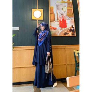 MG - Humaira Set Rok Tunik Crinkel Lengan Kancing / Set Tunik Humaira Crinkel Halus Adem Kekinian