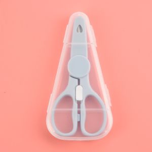 [EDS] Gunting Makanan Bayi Stainless Steel – Selamat & Mudah Diguna dengan Cover & Case Baby Food Scissor Safe Cutting Scissors Kitchen Stainless Steel Cutter Toddlers