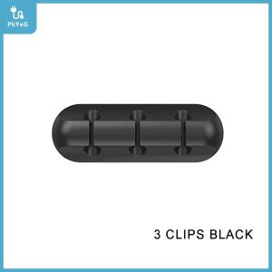 ตัวยึดสายการจัดการที่เก็บสาย USB ที่ยืดหยุ่นม้วนสายเคเบิลคลิปซิลิโคนที่เป็นระเบียบสำหรับอุปกรณ์ป้องกันหูฟังคีย์บอร์ดเมาส์