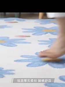 40/50*120cm Bedside Blanket Heart-Print Thickened Artificial Plush Carpet Absorbent Anti Slip Floor Mat地毯