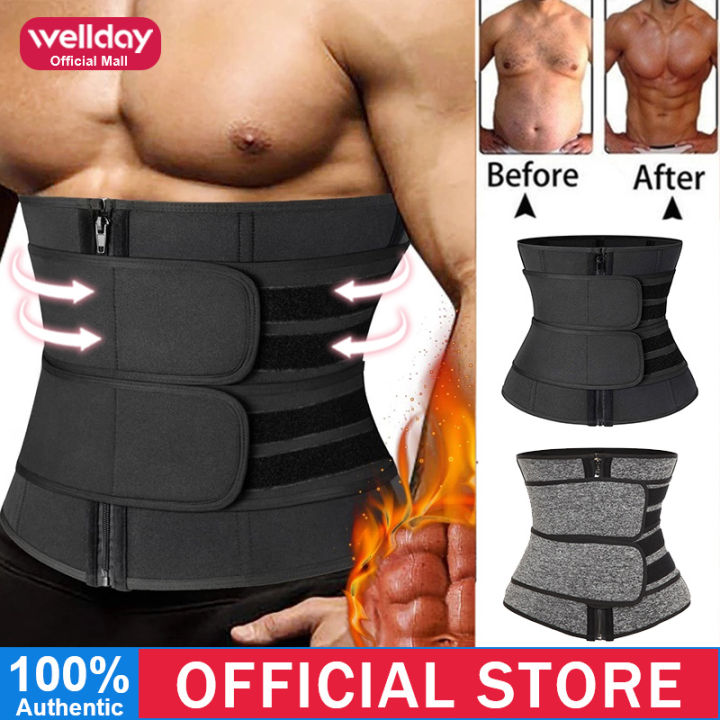 Wellday Waist Trimmer Weight Loss Waist Trainer Body Shaper Slimming Belt  Tummy Trimmer Men Womens