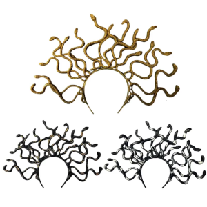 3D Snake Hairband Cosplay Party Costume Scary Snake Gorgon Headband Holiday Masked Ball Headpiece Clothing Accessories