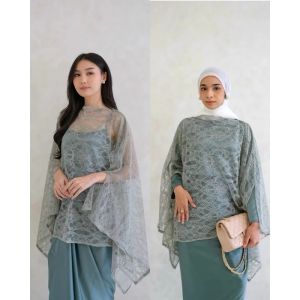 Rania Set 3 in 1 / Setelan Rok Lilit / Setelan Rok Wanita Kekinian Set 3 in 1 Fashion Muslim