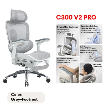 SIHOO Doro C300 Pro V2 Ergonomic Office Chair Mesh Chair Adaptive Lumbar Support 8D Armrests Home Office