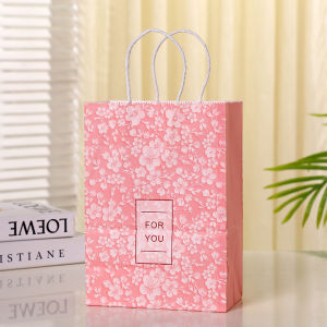 A5 Flower Theme Thank You Paper Bag With Handle Paper Bag For Gift Paperbag Doorgift Murah Gift Paper Bag 礼物袋 Paper Bag Birthday Kids Goodies Gift Bag Kids Goodie Bag For Birthday Party Gift Bag Paperbag For Gift Paperbag Doorgift For Wedding
