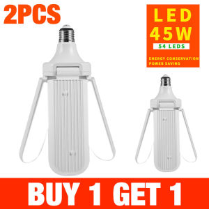 【Buy 1 Get 1】E27 45W 6500K AC170-265V Foldable Fan Blade LED Light Bulb