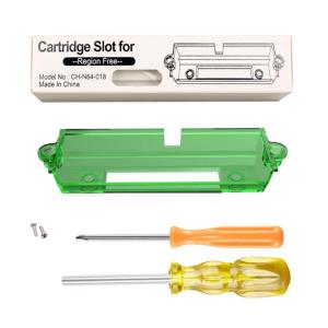 Cartridge Slot Game Machine Card Slot Tray with Screwdrivers for N64 Game Card Slot Repair Parts Gaming Accessories