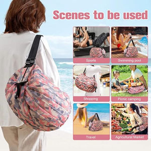 Large Capacity Reusable Grocery Bags Foldable Shopping Bags Tote Bag for Storage Waterproof Durable