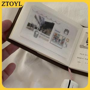 ZTOYL Nâu Pocket Cuốn Sách Nhật Bản Phong Cách Ins Niche Đơn Giản Xách Tay Mini Máy Tính Xách Tay Nhật Bản Diary