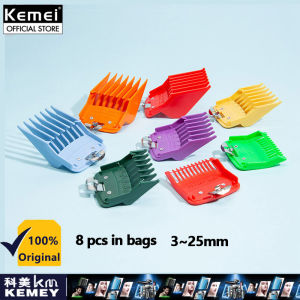Kemei 10 cái/bộ giới hạn lược ban đầu tóc Clipper phổ cắt tóc chuyên nghiệp hướng dẫn Lược định vị Caliper
