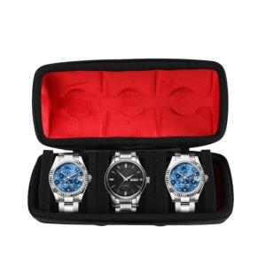 Waterproof for Wristwear Storage Case Portable 3 Slot Box Wristwatch Antidust Carrying Bag Unique Protective Organizers