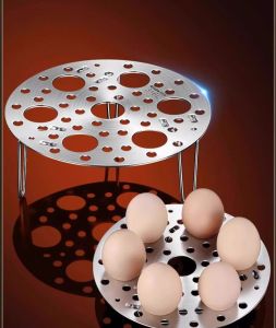 Giá hấp trứng hấp hải sản rau củ quả hấp bánh trong nồi áp suất nồi cơm điện đa năng bằng thép không gỉ chống thấm nước chân cao gấp gọn được M123