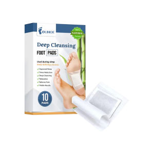 OUHOE  แผ่นทำความสะอาดเท้าลึก    คลายเครียดผ่อนคลายร่างกายและจิตใจทำความสะอาดอย่างล้ำลึกแผ่นแปะเท้า