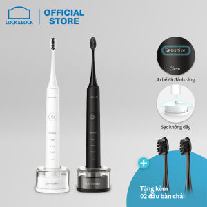 Bàn chải đánh răng điện Lock&Lock ENR346 - Sạc không dây - 4 chế độ làm sạch - tặng kèm hai đầu chải - Hàng chính hãng - Bảo hành 2 năm Chất Liệu Lông Bàn Chải Dupont Nylon - Lazada