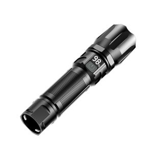 💕Multi-Function Zoom💕White Laser Flashlight Rechargeable Super Bright Long-Range Outdoor Camping Searchlight White